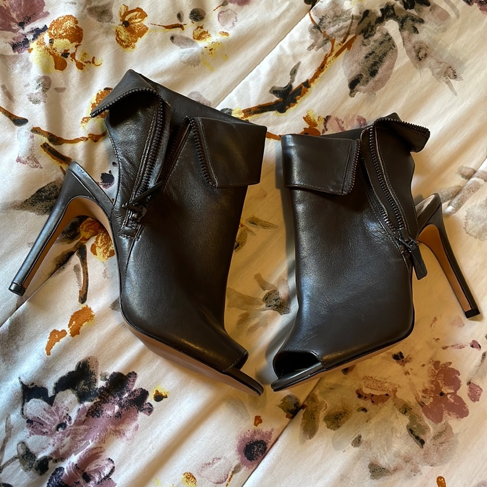 Vince Camuto Open Toe Booties